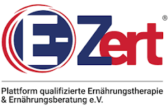 Zertifizierungslogo E-Zert Plattform qualifizierte Ernährungstherapie